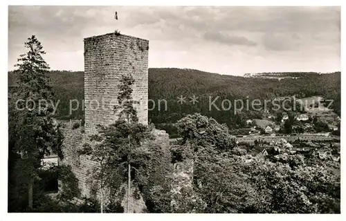 AK / Ansichtskarte Bad Liebenzell Burgturm Kat. Bad Liebenzell