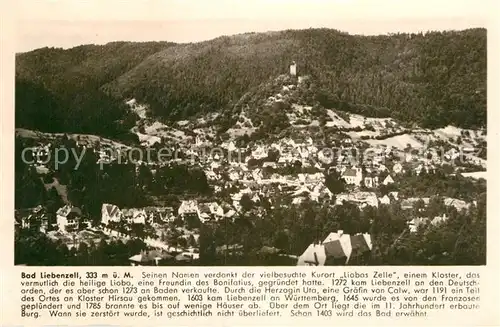 AK / Ansichtskarte Bad Liebenzell Panorama Kat. Bad Liebenzell