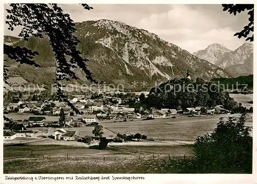 AK / Ansichtskarte Ruhpolding mit Rauschenberg und Sonntagshorn Kat. Ruhpolding