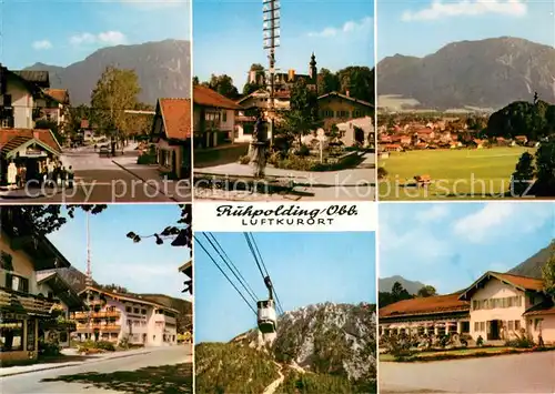 AK / Ansichtskarte Ruhpolding Orts und Teilansichten Seilbahn Kat. Ruhpolding