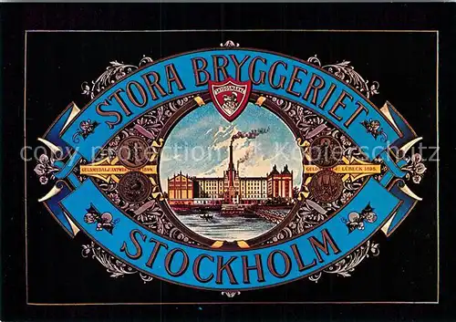 AK / Ansichtskarte Stockholm The Grand Brewery 1891   1910 Brauerei Repro Kat. Stockholm