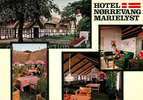 AK / Ansichtskarte Marielyst Hotel Norrevang Restaurant Gartenterrasse Kat. Daenemark