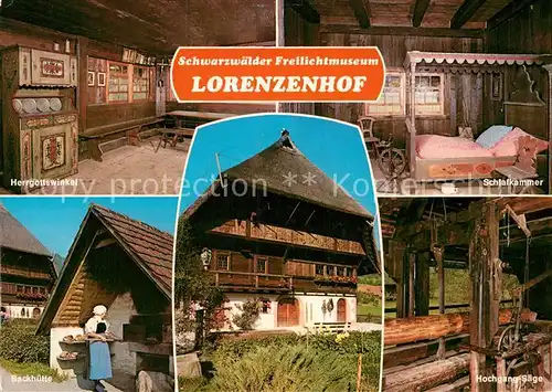 AK / Ansichtskarte Gutach Schwarzwald Schwarzwaelder Freilichtmuseum Lorenzenhof Schwarzwaldbahn Kat. Gutach