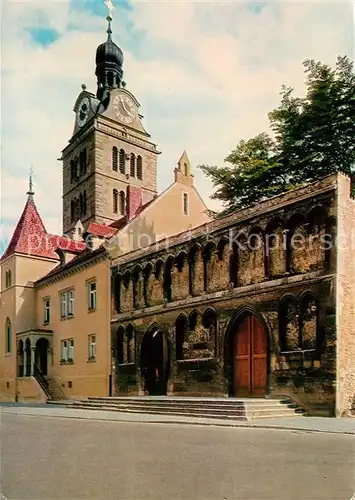 AK / Ansichtskarte Regensburg St Emmeram Kirche Portal zum Paradies 13. Jhdt. Glockenturm 16. Jhdt. Kat. Regensburg