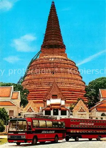 AK / Ansichtskarte Nakhon Ratchasima Tempel Chedi Rotel Tours Das rollende Hotel Busreisen Kat. Nakhon Ratchasima