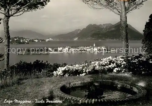 AK / Ansichtskarte Isola Pescatori Panorama Blick ueber den See