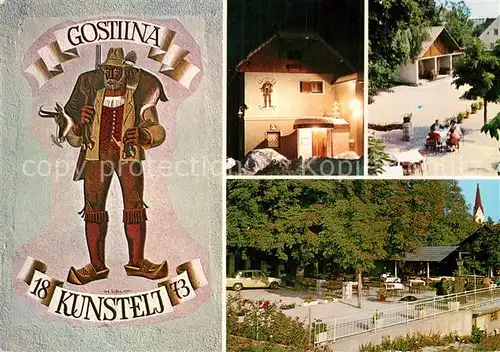 AK / Ansichtskarte Radovljica Gorenjska Gostilna Kunstelj Restaurant Gartenterrasse Kat. Slowenien