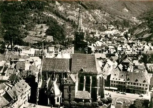 AK / Ansichtskarte Thann Haut Rhin Elsass Cathedrale vue aerienne Kat. Thann