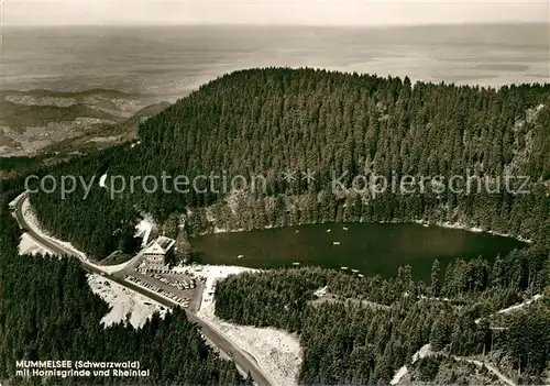 AK / Ansichtskarte Mummelsee Fliegeraufnahme Hornisgrinde Rheintal Kat. Seebach