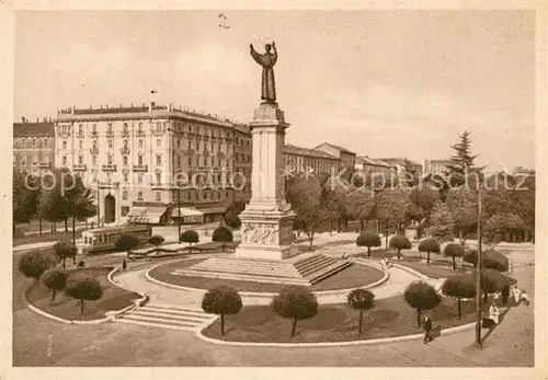 AK / Ansichtskarte Milano Piazza Risorgimento Monumento a S. Francesco  Kat. Italien