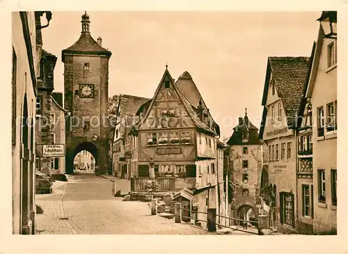 AK / Ansichtskarte Rothenburg Tauber Ploenlein Schuhhaus Hans Schinnagel  Kat. Rothenburg ob der Tauber