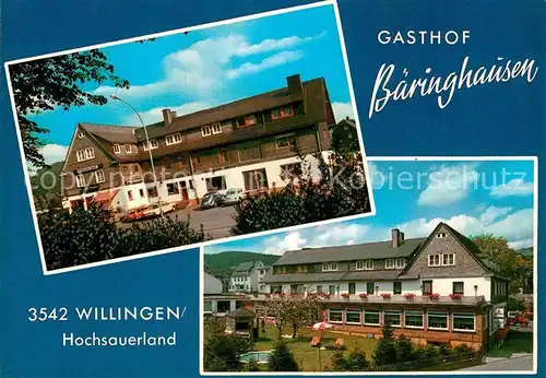 AK / Ansichtskarte Willingen Sauerland Gasthof Baeringhausen Kat. Willingen (Upland)