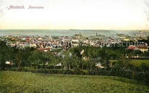 AK / Ansichtskarte Ansbach Mittelfranken Panorama Kat. Ansbach