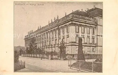 AK / Ansichtskarte Ansbach Mittelfranken Schloss Kat. Ansbach