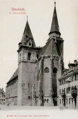 AK / Ansichtskarte Ansbach Mittelfranken Johanniskirche Kat. Ansbach