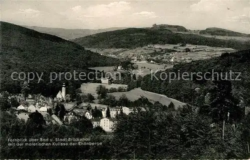 AK / Ansichtskarte Brueckenau Bad Panorama Rhoenberge Kat. Bad Brueckenau