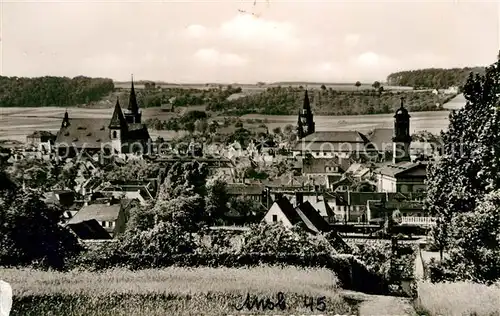 AK / Ansichtskarte Ansbach Mittelfranken Panorama Kat. Ansbach