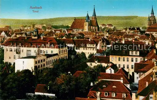 AK / Ansichtskarte Ansbach Mittelfranken Panorama Kat. Ansbach