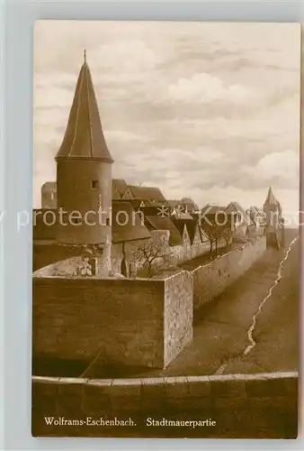 AK / Ansichtskarte Wolframs Eschenbach Stadtmauerpartie Kat. Wolframs Eschenbach
