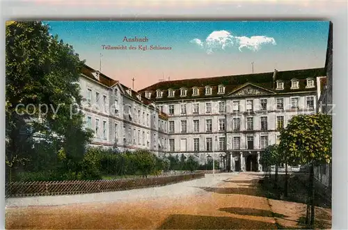 AK / Ansichtskarte Ansbach Mittelfranken Schloss Kat. Ansbach