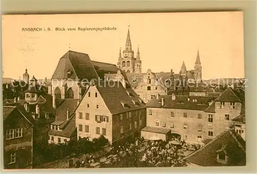 AK / Ansichtskarte Ansbach Mittelfranken Panorama Kat. Ansbach