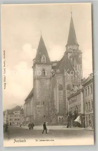 AK / Ansichtskarte Ansbach Mittelfranken Johanniskirche Kat. Ansbach