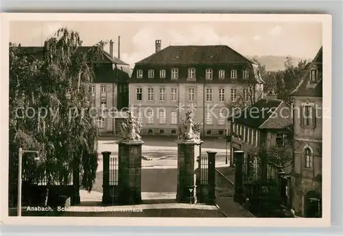 AK / Ansichtskarte Ansbach Mittelfranken Schlosstor Praesidentenhaus Kat. Ansbach