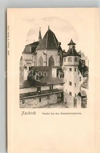 AK / Ansichtskarte Ansbach Mittelfranken Gumbertuskirche Kat. Ansbach