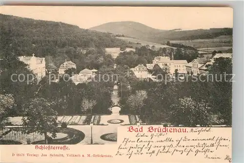 AK / Ansichtskarte Brueckenau Bad Schlossterrasse Kat. Bad Brueckenau