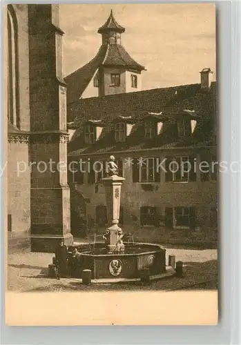 AK / Ansichtskarte Ansbach Mittelfranken Markgraf Wilhelm Friedrich Brunnen Unterer Markt Kat. Ansbach