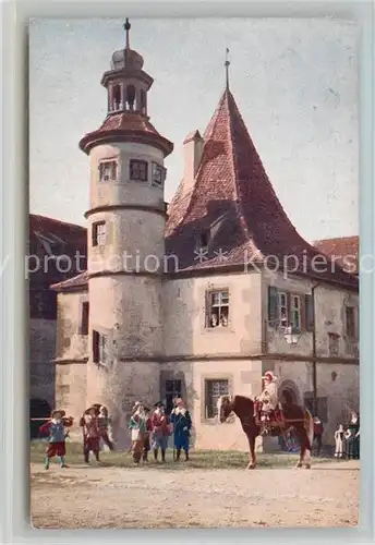 AK / Ansichtskarte Rothenburg Tauber Hegereiter Haus Spitalhof Kat. Rothenburg ob der Tauber