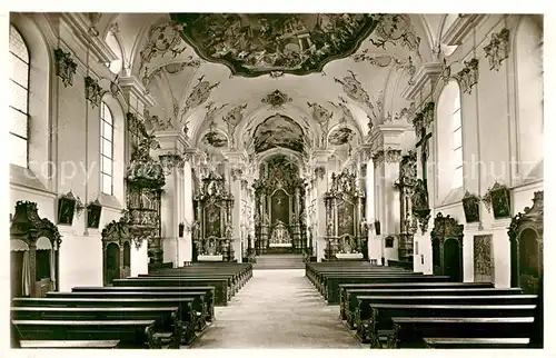 AK / Ansichtskarte Bergen Neuburg Wallfahrtskirche zum heiligen Kreuz Kat. Neuburg a.d.Donau