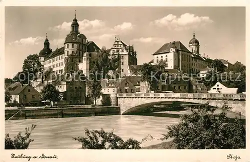 AK / Ansichtskarte Neuburg Donau Donaubruecke Schloss Kat. Neuburg a.d.Donau