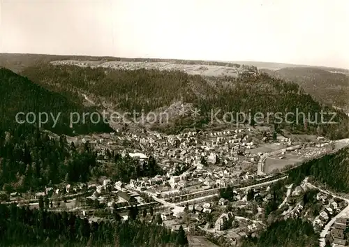 AK / Ansichtskarte Bad Liebenzell Fliegeraufnahme mit Unterlengenhardt  Kat. Bad Liebenzell