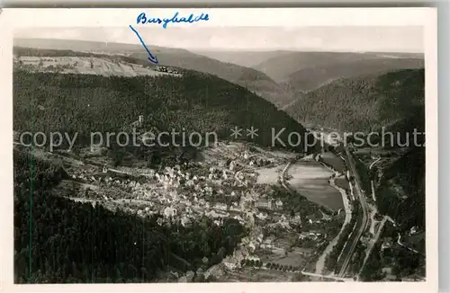 AK / Ansichtskarte Unterlengenhardt Panorama mit Privatklinik Burghalde Kat. Bad Liebenzell