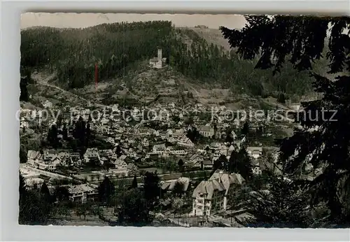 AK / Ansichtskarte Bad Liebenzell Stadtblick mit Burg Kat. Bad Liebenzell