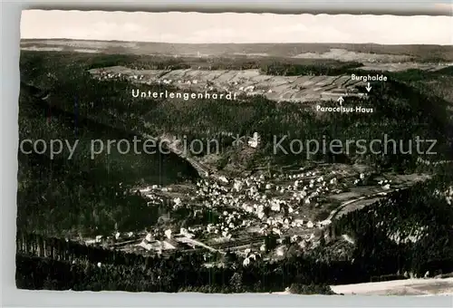 AK / Ansichtskarte Bad Liebenzell Panorama mit Unterlengenhardt Burghalde Paracelsus Haus Kat. Bad Liebenzell