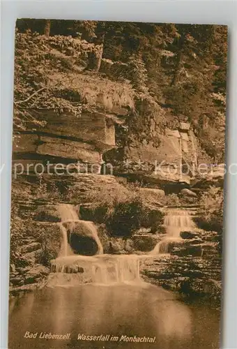 AK / Ansichtskarte Bad Liebenzell Wasserfall im Monbachtal Kat. Bad Liebenzell
