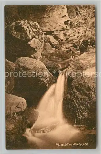 AK / Ansichtskarte Bad Liebenzell Wasserfall im Monbachtal Kat. Bad Liebenzell
