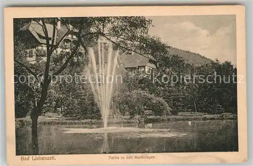 AK / Ansichtskarte Bad Liebenzell Partie in den Kuranlagen Kat. Bad Liebenzell