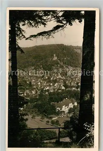 AK / Ansichtskarte Bad Liebenzell Panorama mit Burg Kat. Bad Liebenzell