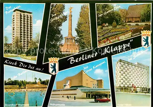 AK / Ansichtskarte Berlin Berliner Klappe Sehenswuerdigkeiten Kat. Berlin