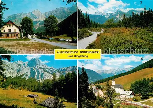 AK / Ansichtskarte St Ilgen Steiermark Alpengasthof Bodenbauer und Umgebung Alpenpanorama Kat. Sankt Ilgen