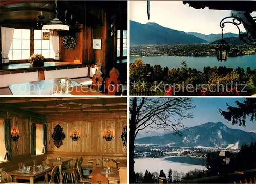 AK / Ansichtskarte Tegernsee Leeberghof Seeblick Alpenpanorama Kat. Tegernsee