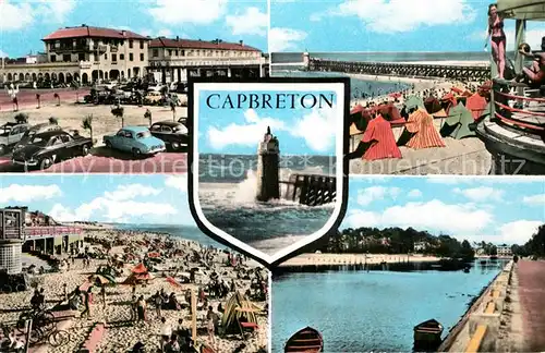AK / Ansichtskarte Capbreton sur Mer Vues principales Place Plage Phare Kat. Capbreton
