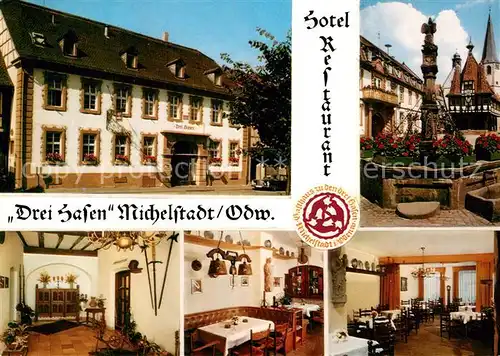 AK / Ansichtskarte Michelstadt Hotel Drei Hasen Kat. Michelstadt