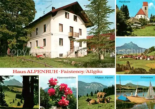 AK / Ansichtskarte Faistenoy Haus Alpenruh Gruentensee Pfarrkirche  Kat. Oy Mittelberg