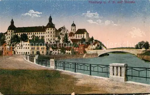 AK / Ansichtskarte Neuburg Donau Partie an der Donau Kat. Neuburg a.d.Donau