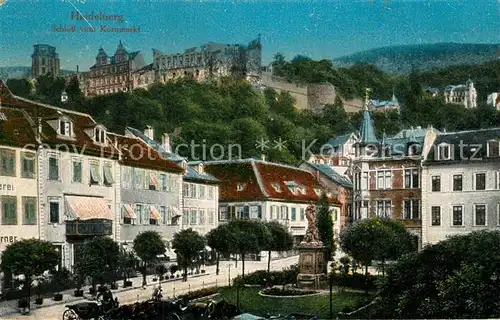 AK / Ansichtskarte Heidelberg Neckar Schloss Kornmarkt Kat. Heidelberg