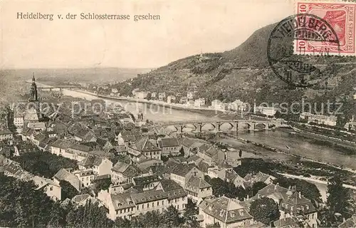 AK / Ansichtskarte Heidelberg Neckar Schlossterrasse Kat. Heidelberg